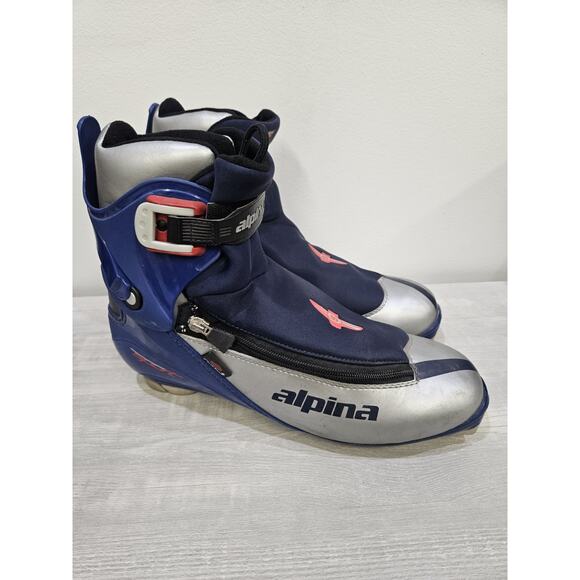 Alpina Sport Nordic Cross Country Ski Boots Size EU45 US11.5 NNN bindings - Picture 1 of 9